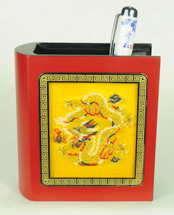  云锦领带 御织坊品牌云锦 笔筒 商务广告礼品 南京礼品