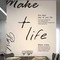 上下架计划:特价英文字母客厅沙发电视背景防水墙贴纸make life best个性励志