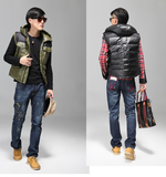 culk-祺艺 新款<em>坎肩</em> <em>马甲</em> 男士 韩版 保暖 连帽 秋