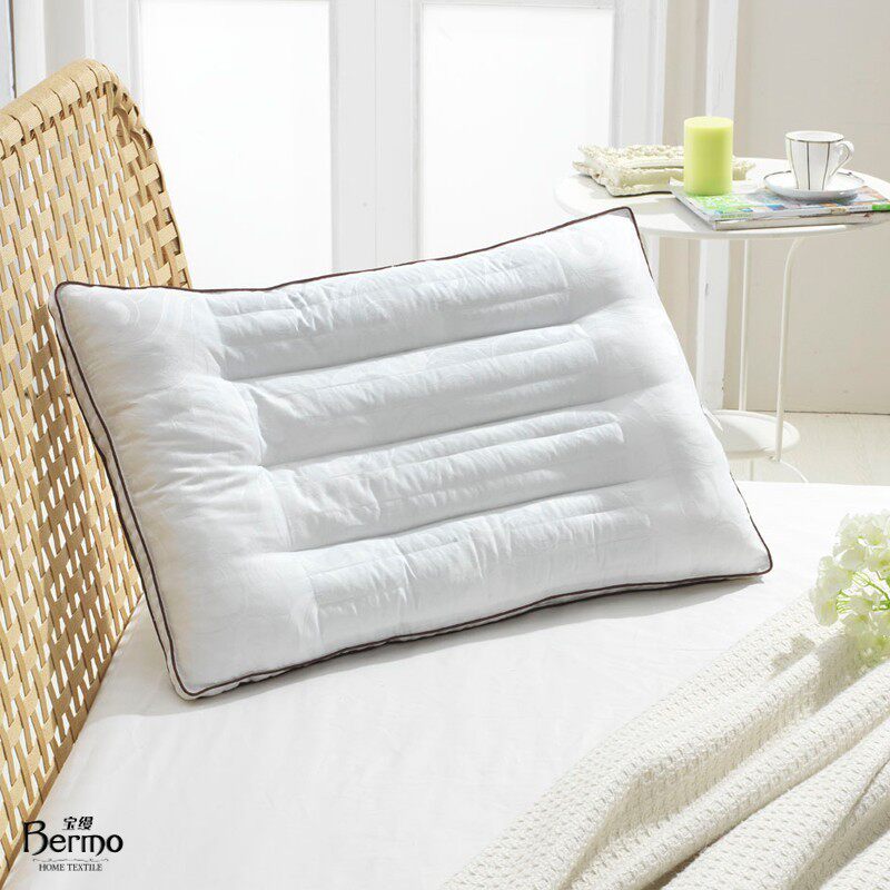 宝缦家纺床上用品 护颈椎枕头 助睡眠功能枕芯 多用蚕丝决明子枕