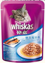 伟嘉海洋鱼味85g猫罐头湿粮猫粮妙鲜包宠物零食 可混发