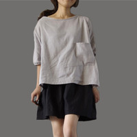 韩版清新亚麻裙子百搭棉麻半身裙休闲棉麻半身