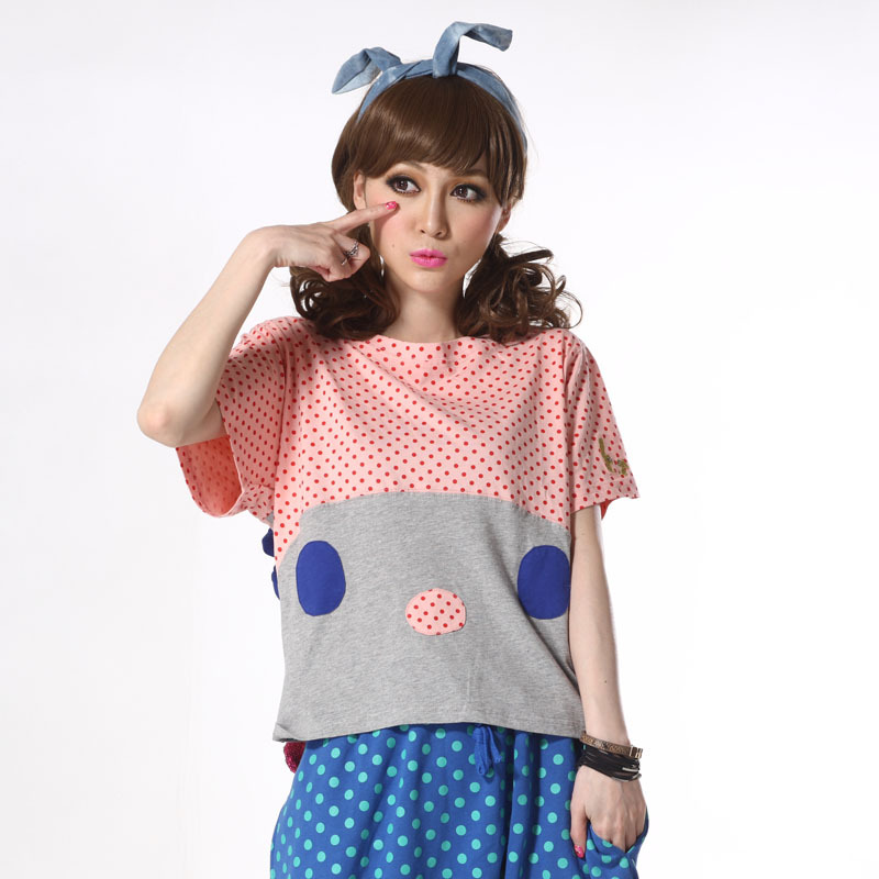 日系可爱限量波点...