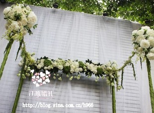 北京婚庆 婚礼策划 汀源婚庆 场地布置 方形鲜花