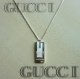 原版GUCCI古奇.古驰.喷砂实心G字项链925