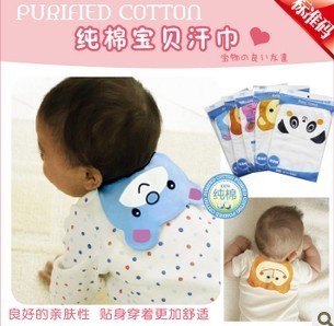 Recommended animals absorb sweat towel/across  back four-layer towel baby cotton pad gauze sweat towel 2 ws008