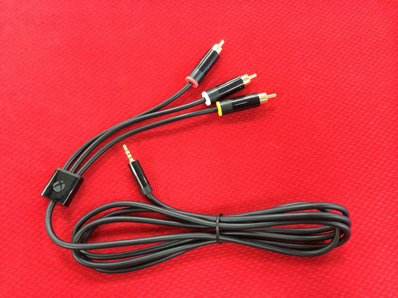 XBOX360 原装 AV线 视频线 E版电视线 红白黄