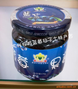  大兴安岭 森林野生蓝莓果酱 鲜果蓝莓酱180克/瓶 果肉永富品牌