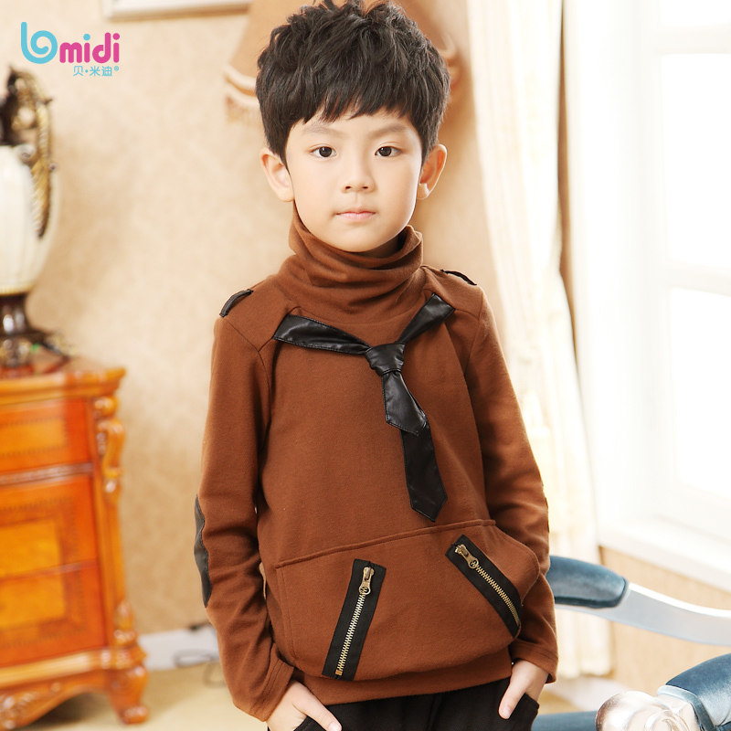 冬季童装2013秋冬新款<em>男童</em>中大儿童原创高领