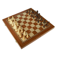 全国包邮 沙比利木木质国际象棋 大号国际象棋 折叠 送说明书