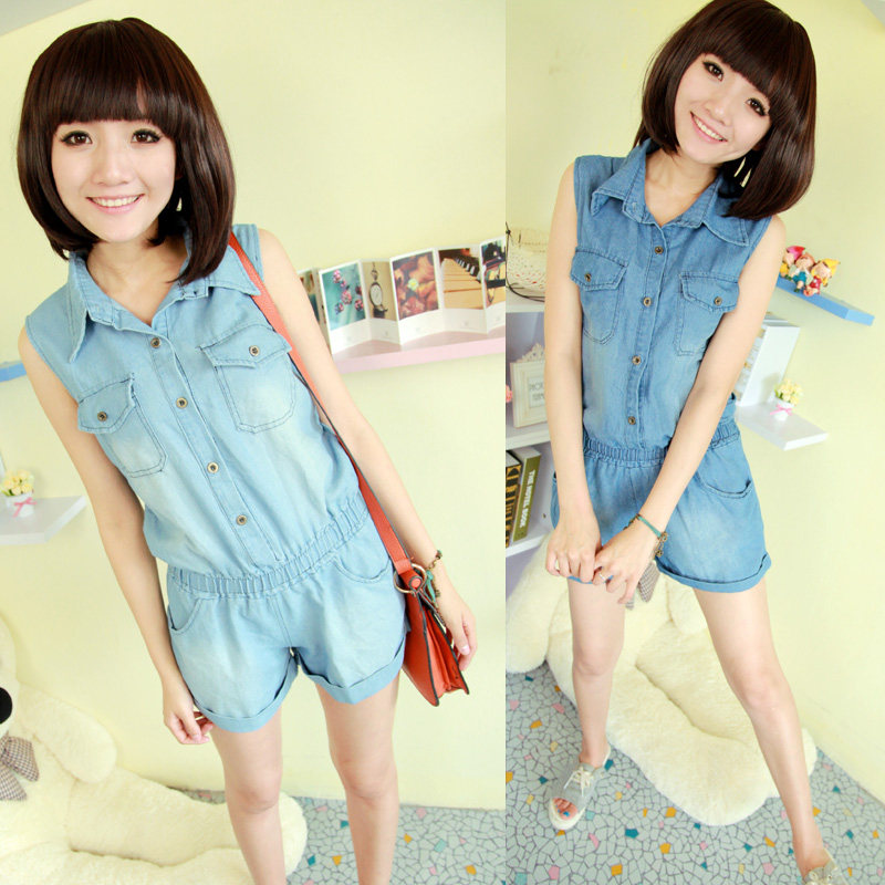 【牛仔 <em>连体短裤</em>】_<em>连体短裤</em>裁剪_<em>连体短裤搭</em>