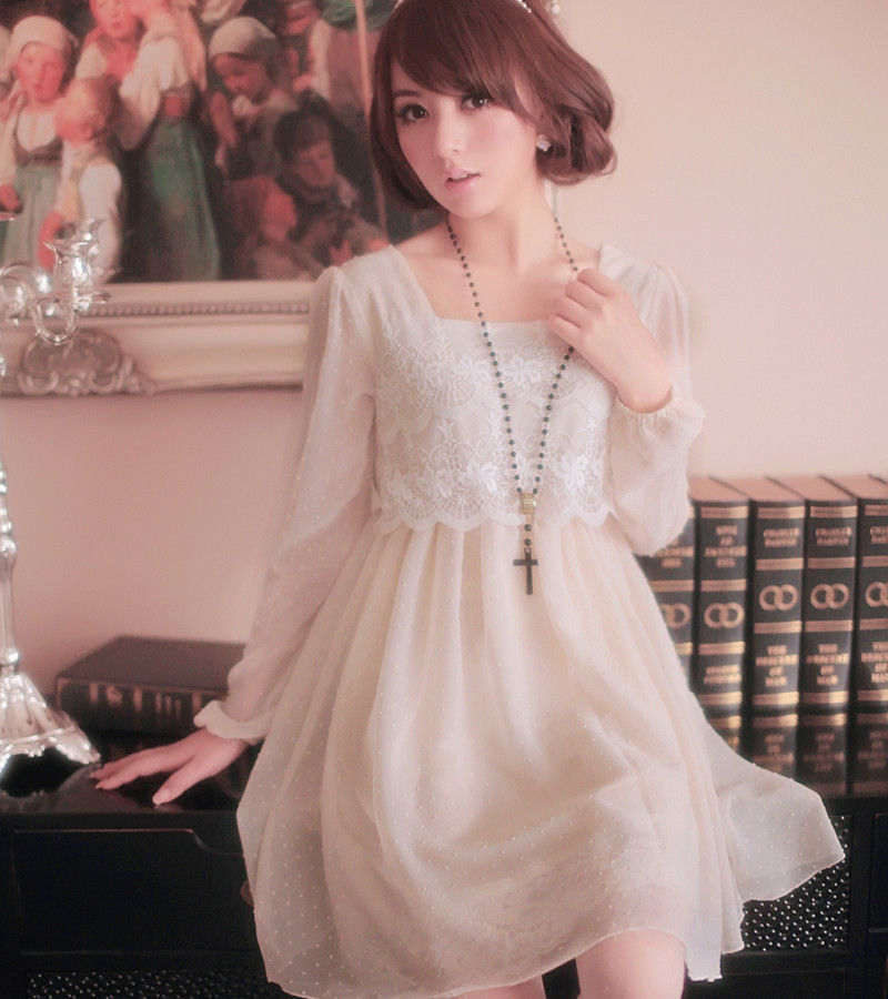 甜美公主蕾丝花边...