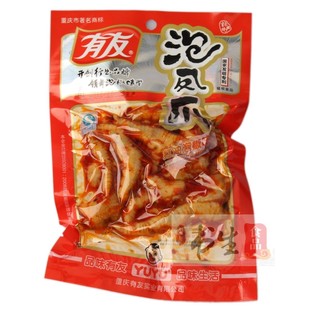  [书生海味店] 有友红油凤爪80g(88) 重庆特产 正宗川味 泡椒鸡爪