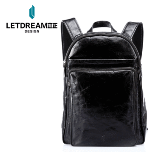  立正 秋冬新款 背包 油蜡头层牛皮男士包 双肩包 真皮背包 男