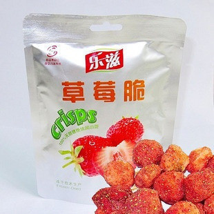  同城满188包邮！乐滋草莓脆 冻干草莓  酸甜草莓水果干脆片