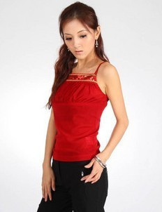  哥弟专柜正品牌女装5折代购 新款夏装  小吊带衫背心