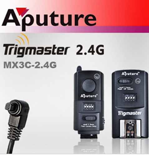 爱图仕MX3C 影室灯闪光灯无线引闪器+快门线 适合佳能5D 7D 5DII