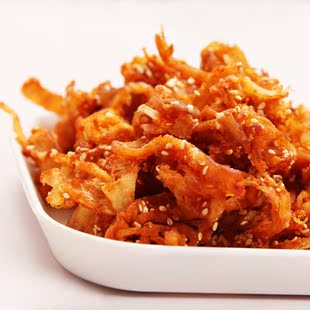  香辣芝麻鱿鱼丝 健康海味海鲜零食 味道鲜美 家居办公室休闲零食