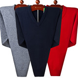 奴加绒加厚保暖羊毛衫 植绒圆领针织<em>男毛衣</em>h3