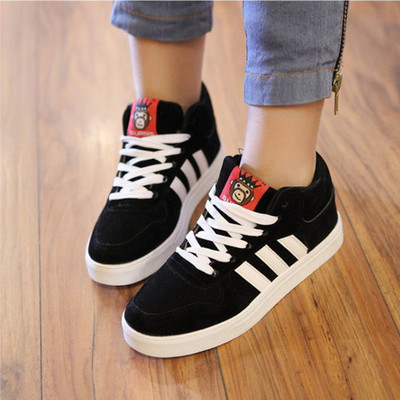 包邮秋冬季高帮鞋女中学生运动鞋韩版潮休闲板