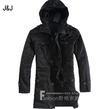 2010冬新款 羽绒鼻祖 J&J 中长款气质 修身 男士 羽绒服