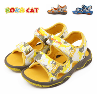  儿童节礼物 儿童鱼嘴露指凉鞋 男女童凉鞋 新款韩版潮沙滩鞋