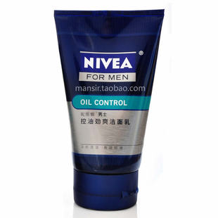 NIVEA<span class=H>妮维雅</span>男士控油劲爽<span class=H>洁面</span>乳100ML 控油净化 清洁首选