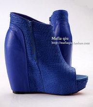 Mafia qiu Blue Ocean heels