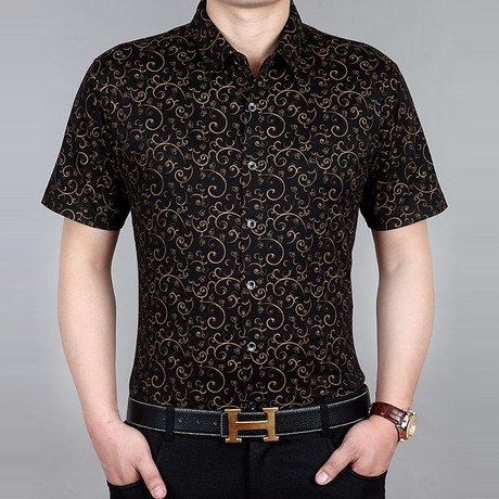 2014雅戈尔正品男士短袖衬衫 中老年时尚商务