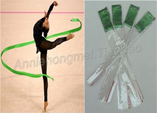 Bodybuilding Washed five drill Gymnastics dance Art train Coloured ribbon Independent packing(4 m) Dark greenin the Sports/Yoga/Fitness/Fans supplies , Dance/Aerobics/Gymnastics , Gymnastics , Gymnastics props category - from Buy2taobao.com to provide professional Taobao agent buy service