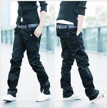 2010秋款新品  经典双腰带设计休闲直筒裤 休闲裤 男 三色入