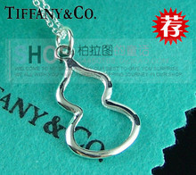 Tiffany collar de plata de ley 925 joyas de cajas de regalo de calabaza