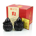 鼎风阁 2012易安居开光吉祥物属狗运程 三龟赐福摆件石雕 正品