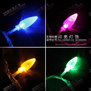  led 彩灯 松果灯串 串灯 草坪灯 庭院灯 圣诞 婚庆 装饰 铜线防水
