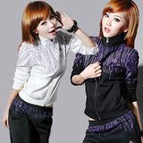 2010秋季新品女子流线艺术感<span class=H>运动服</span>套装女装#8866 批发价！