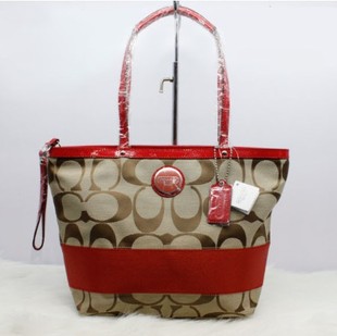 美国代购特价奥特莱斯COACH女包寇驰 单肩帆