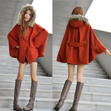 【yumi】11.28 超赞 推荐韩国毛领斗篷 韩版羊