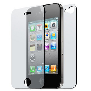 Ou Sanuo love Apple iphone4G crystal film protective film over the screen before and after film high permeability piece suit Ou Sanuo love Apple iphone4G crystal film protective film over the screen before and after film high permeability piece suit