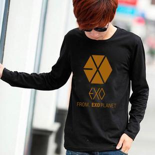 包邮新款EOX长袖t恤EXO-M后应援服吧服同款