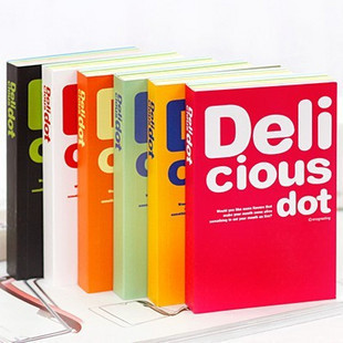  小清新Delicious dot 加厚记事本 可爱日记本子 韩国文具 笔记本