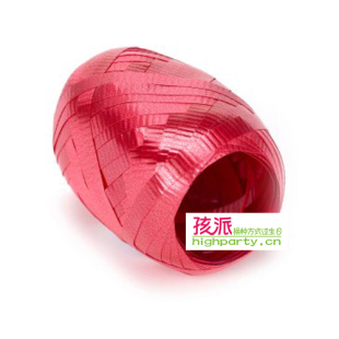  孩派HighParty生日用品/派对用品/生日派对/玫瑰红反光彩带/6个