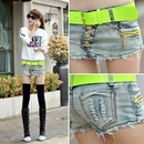 2014夏款七分裤薄料<em>马裤</em>女牛仔裤弹力修身显