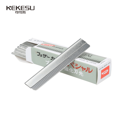 专业不锈钢修眉刀片化妆工具化妆师专用羽毛刮眉刀片10片套装 - 达人购物分享