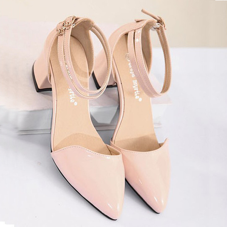 2014新款春装女鞋 中跟粗跟女士单鞋 水台高跟