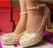 古典女人店新娘装鞋子663婚鞋.旗袍鞋.平时好穿的.
