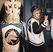 EXO BWCW 鹿晗明星同款 棒球服 卫衣 秋冬夹棉外套 厚款