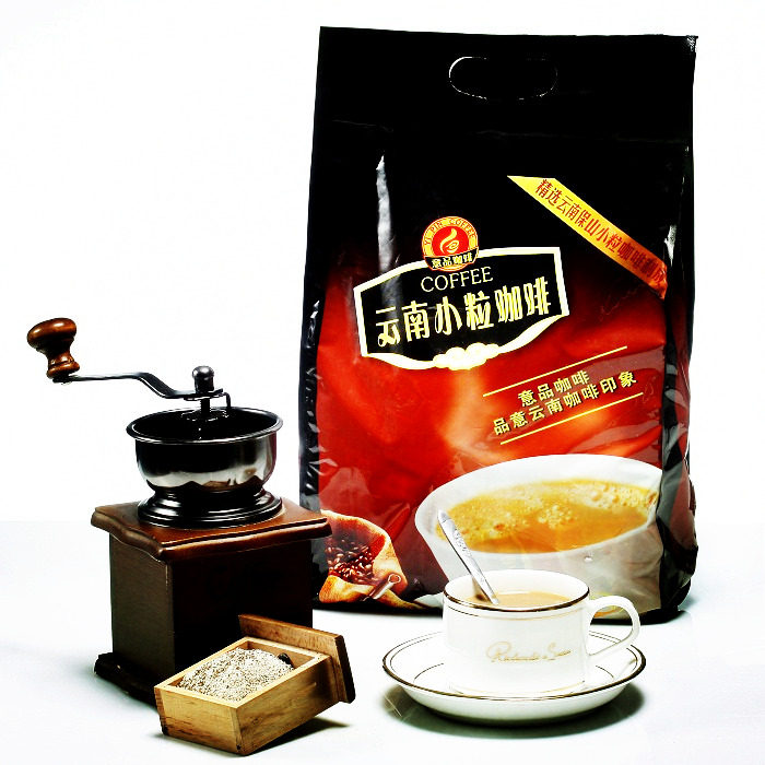 特浓咖啡50条 800g袋装   云南小粒咖啡 速溶三合一 云南特产包邮