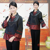 有时候#热卖高档中式民族中老年服装喜庆唐装外套妈妈装 2色包邮