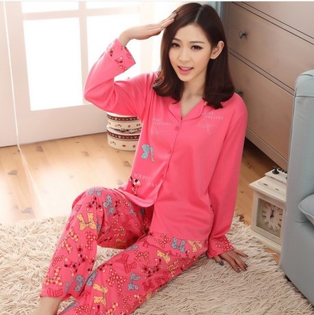 <em>睡衣</em> 女 春秋纯棉质春秋季 <em>女装</em>月子<em>开衫睡衣夏</em>