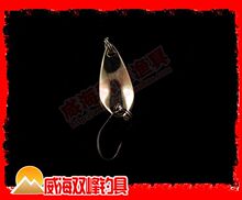 清仓渔猎人马口翘嘴亮片3.5g亮片单钩 3cm亮片 2个装 金/银
